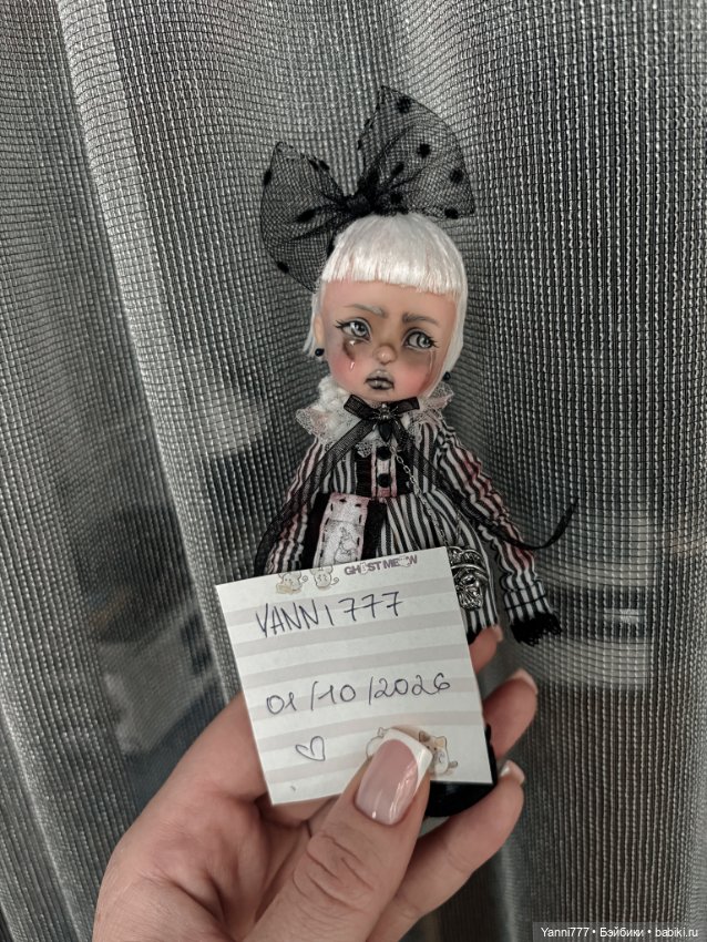 ООАК Девочка Битлджус 👻 — ООАК (кастом куклы) (фото 5)