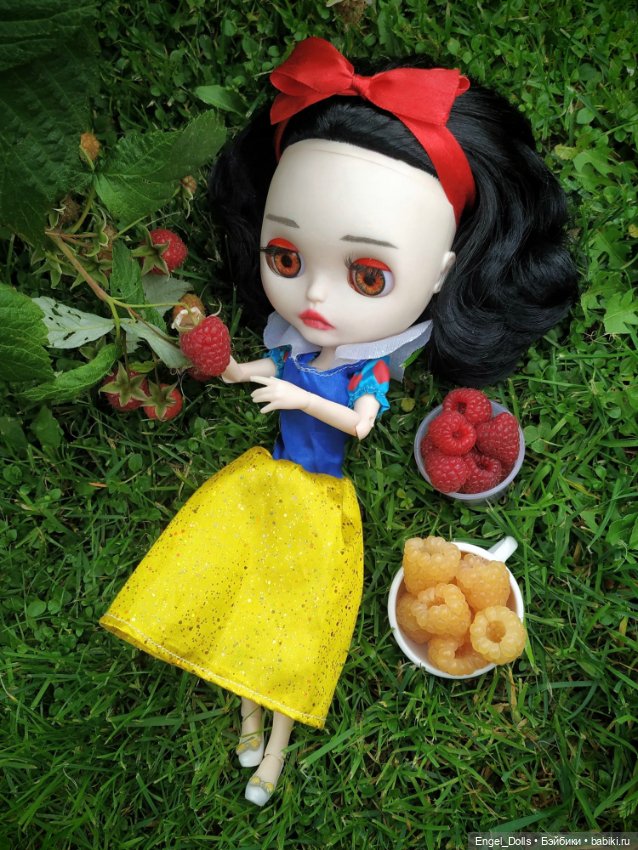 Кастомная Блайз Белоснежка c шейным шарниром (Blythe Snow White) (фото 2)