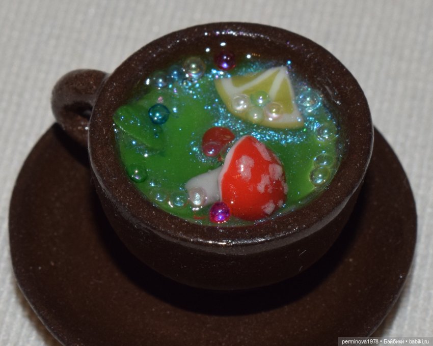 Котлы с зельем и тыквы — Посуда для кукол (фото 7)