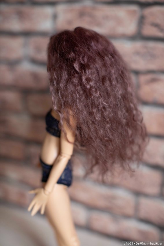 Продам паричок из козочки на шкурке для минифи (minifee), DIM doll, Doll Chateau. 16,5-18,0 см (фото 2)