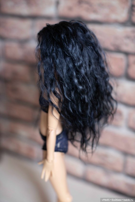 Продам паричок из козочки на шкурке для минифи (minifee), DIM doll, Doll Chateau. 16,5-18,0 см (фото 2)