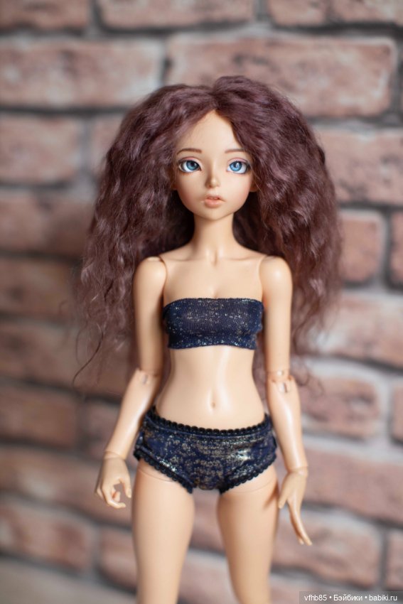 Продам паричок из козочки на шкурке для минифи (minifee), DIM doll, Doll Chateau. 16,5-18,0 см