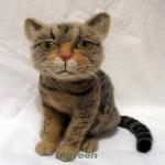 Барсик - войлочные игрушки - Сухое валяние игрушек из шерсти