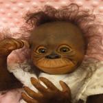 А это новогодний подарок для моей дочки - обезьянка