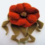 Войлочные цветы