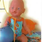 Одежда для куклы Baby Born - купальник, выкройка