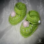 Пинетки-туфельки  - вязание для кукол и детей, мастер класс