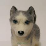 Хаски - новое мое творение в технике сухого валяния из шерсти