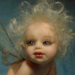 Красотулька - куколка-малышка из фимо