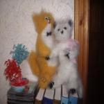 Мартовские коты - игрушки вязанные спицами