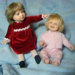 У меня девчонки подружились - портретные куклы