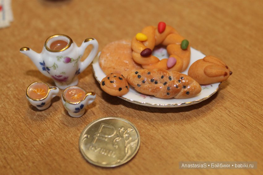 Пасха на носу, а вы готовы? еда в кукольный домик (фото 10)