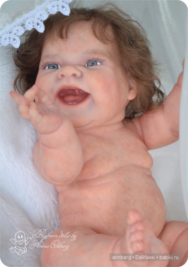 Счастливая девочка реборн Алиса (фото 8)