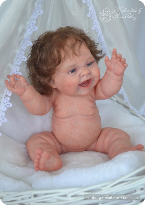 Счастливая девочка реборн Алиса (фото 4)