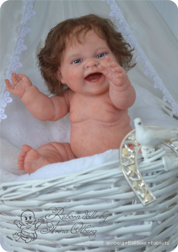 Счастливая девочка реборн Алиса (фото 5)