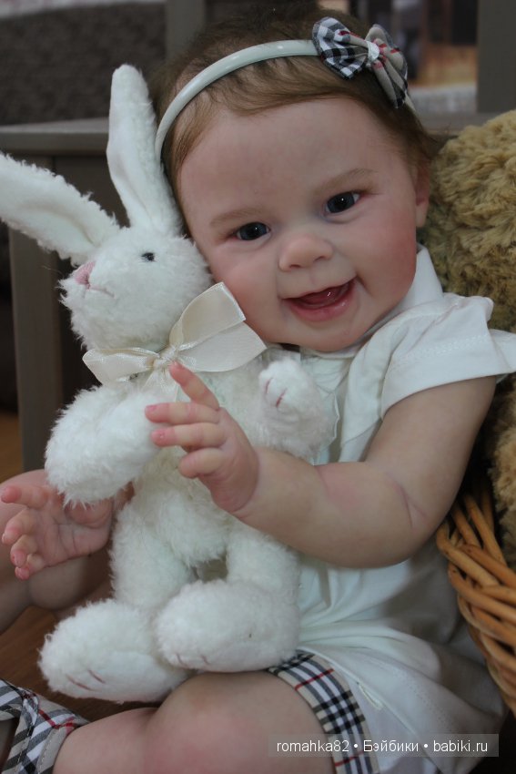 Улыбчивая и счастливая малышка Maizie .Куклы реборн Анастасии Гангало (фото 3)