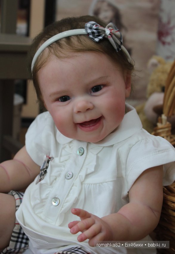 Улыбчивая и счастливая малышка Maizie .Куклы реборн Анастасии Гангало (фото 2)