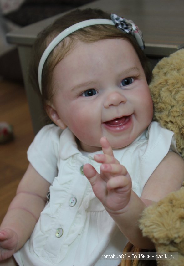 Улыбчивая и счастливая малышка Maizie .Куклы реборн Анастасии Гангало (фото 7)