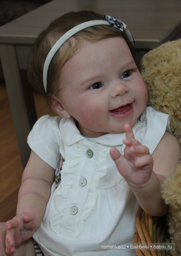 Улыбчивая и счастливая малышка Maizie .Куклы реборн Анастасии Гангало (фото 6)