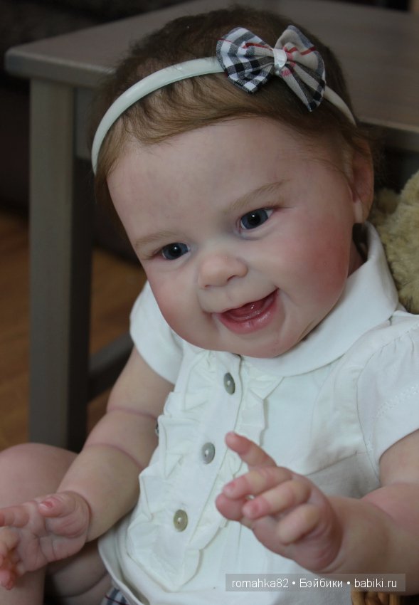 Улыбчивая и счастливая малышка Maizie .Куклы реборн Анастасии Гангало (фото 5)