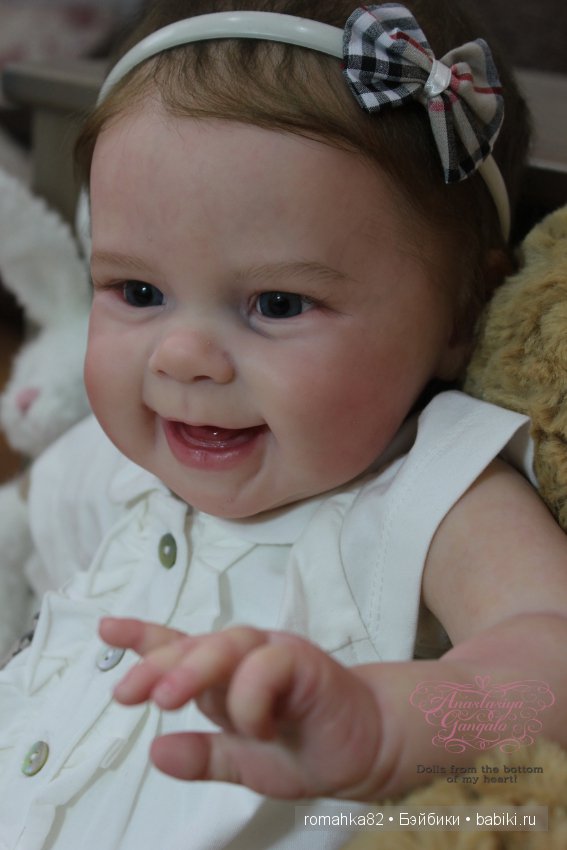 Улыбчивая и счастливая малышка Maizie .Куклы реборн Анастасии Гангало