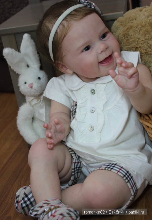 Улыбчивая и счастливая малышка Maizie .Куклы реборн Анастасии Гангало (фото 8)