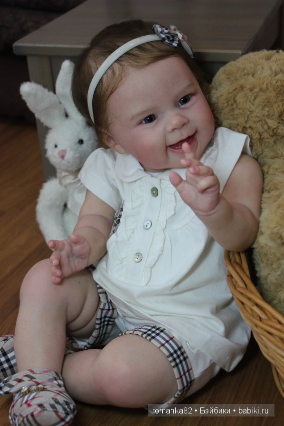 Улыбчивая и счастливая малышка Maizie .Куклы реборн Анастасии Гангало (фото 9)