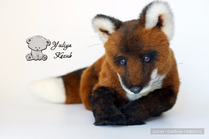 Мой новый лисенок Тобби, игрушка ручной работы (фото 4)