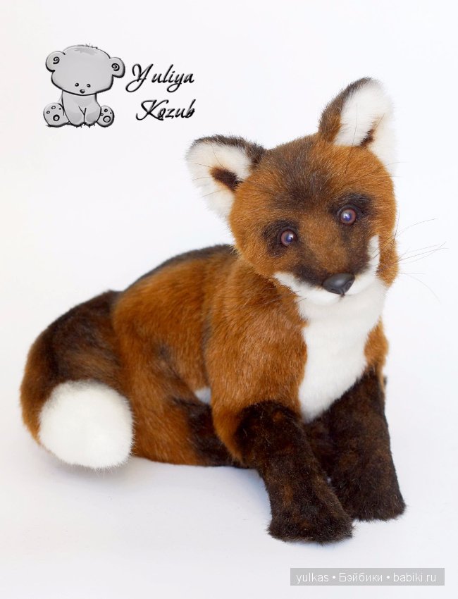 Мой новый лисенок Тобби, игрушка ручной работы (фото 3)
