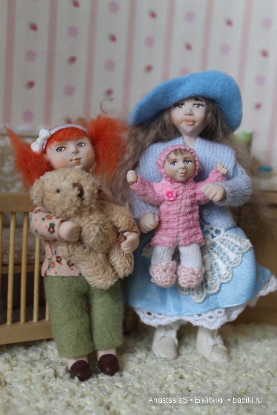 Мини куклы для домика — Авторские миниатюрные куклы: лепка