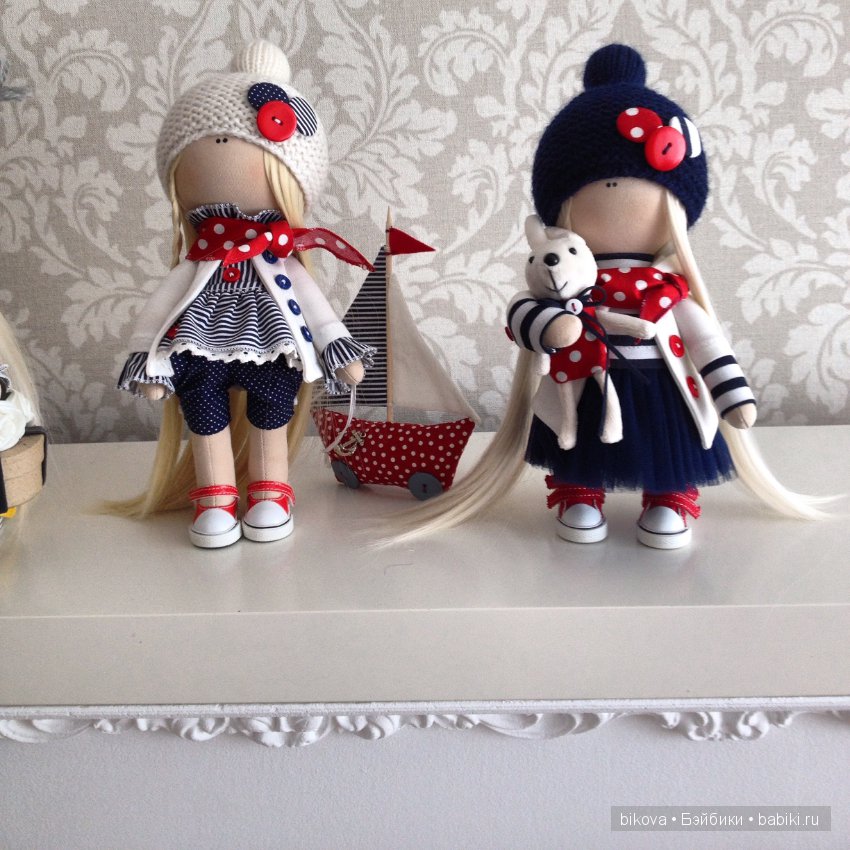 Новые малышки, интерьерные куколки из ткани Натальи Кудрявцеой (фото 7)