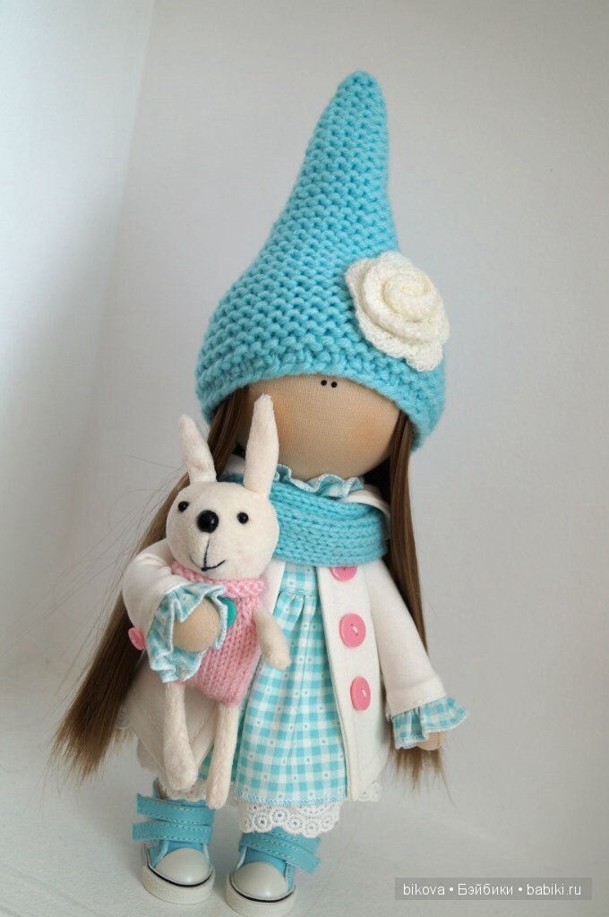 Новые малышки, интерьерные куколки из ткани Натальи Кудрявцеой (фото 10)