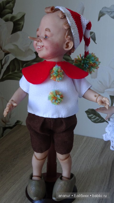 Буратино и Мальвина. Авторские куклы Ирины Кондрашовой (фото 2)