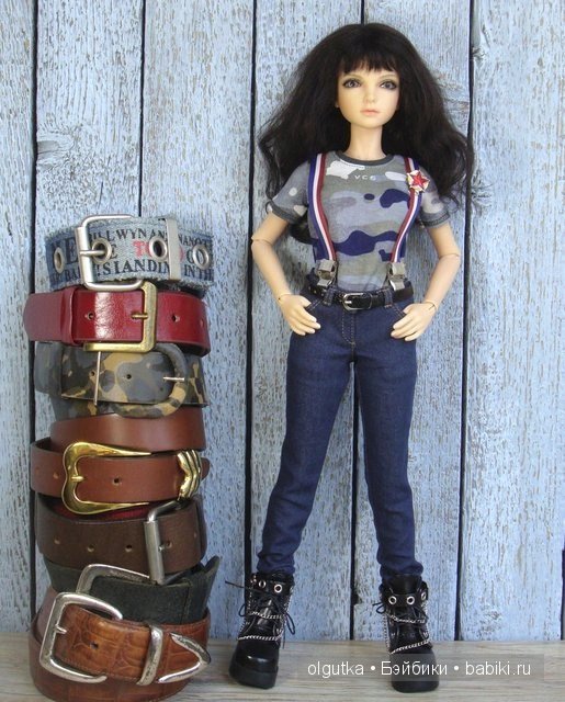 В "стиле деним" — Одежда и обувь для кукол своими руками: фото