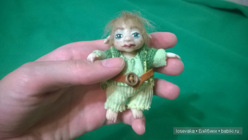 Подвижный гномик. Шарнирная кукла (фото 7)