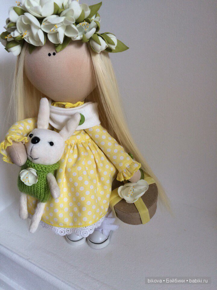 Интерьерные куколки из ткани Натальи Кудрявцевой