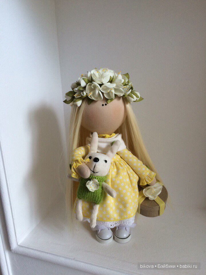 Интерьерные куколки из ткани Натальи Кудрявцевой