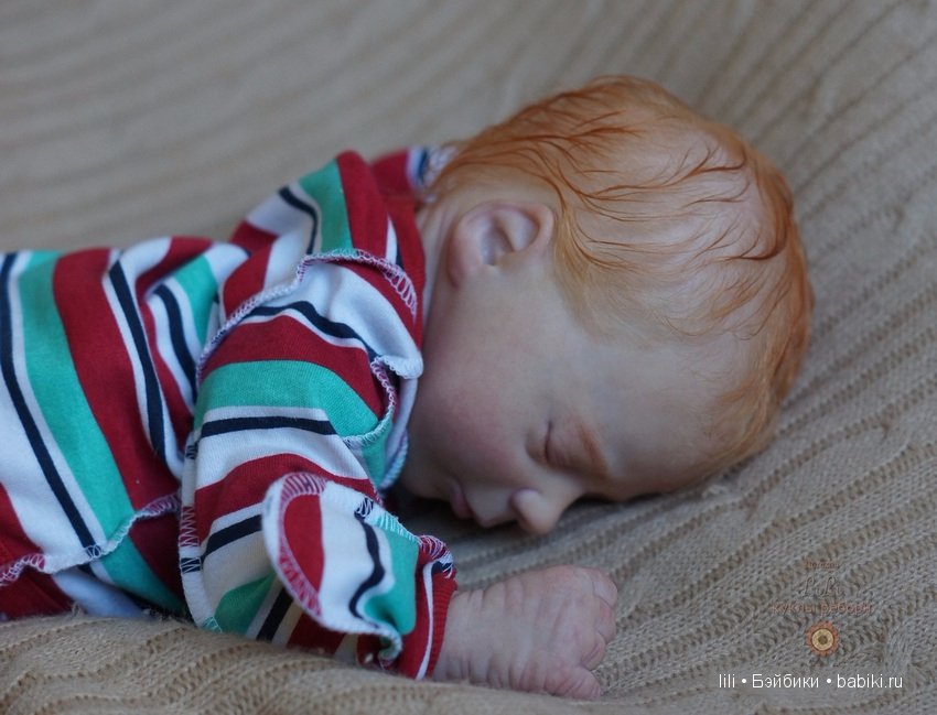 Мой рыжий малыш реборн Томас