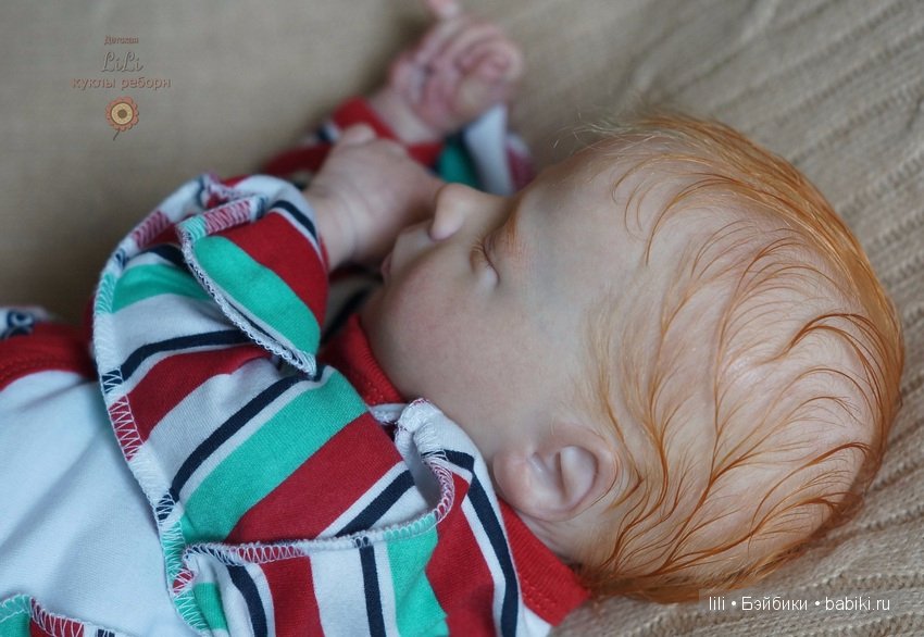 Мой рыжий малыш реборн Томас