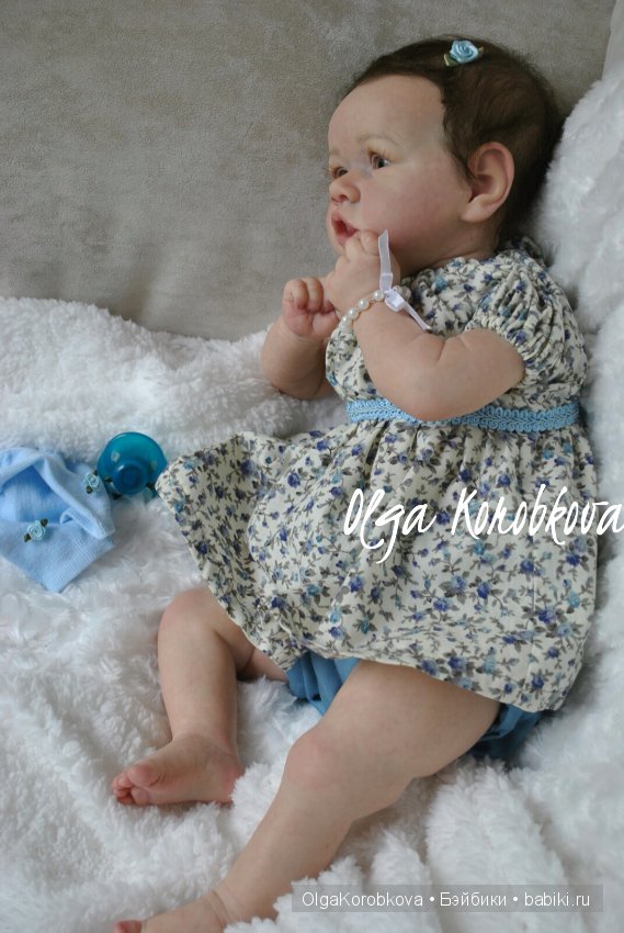 Кукла реборн Сашенька из молда Saskia (фото 3)