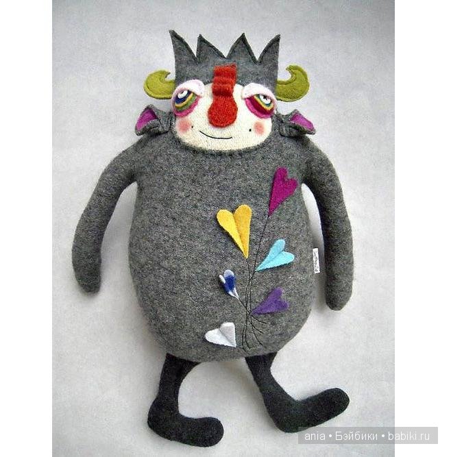 Авторские игрушки Amanda Katzenmeyer. Из старых свитеров