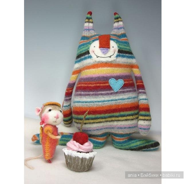 Авторские игрушки Amanda Katzenmeyer. Из старых свитеров