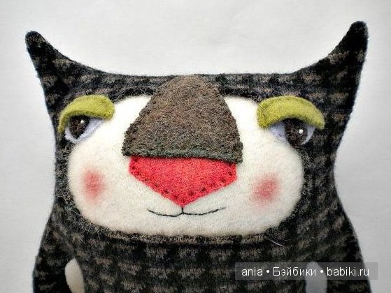 Авторские игрушки Amanda Katzenmeyer. Из старых свитеров (фото 6)