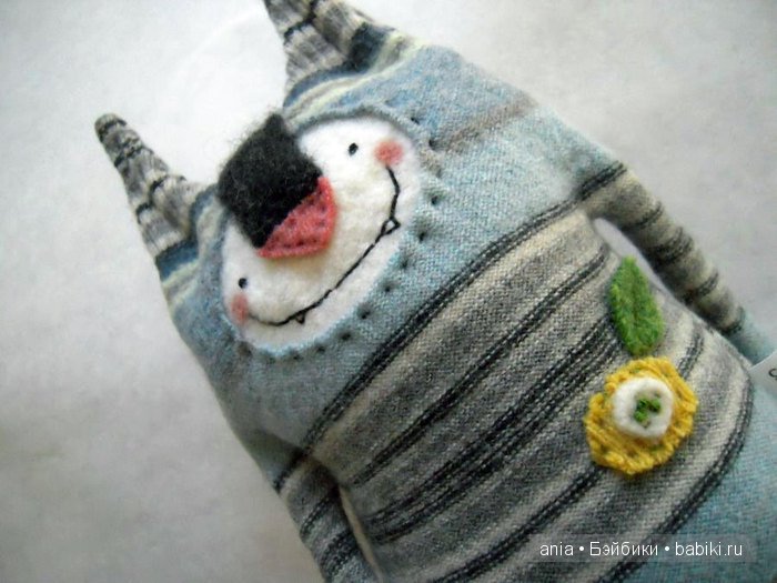 Авторские игрушки Amanda Katzenmeyer. Из старых свитеров