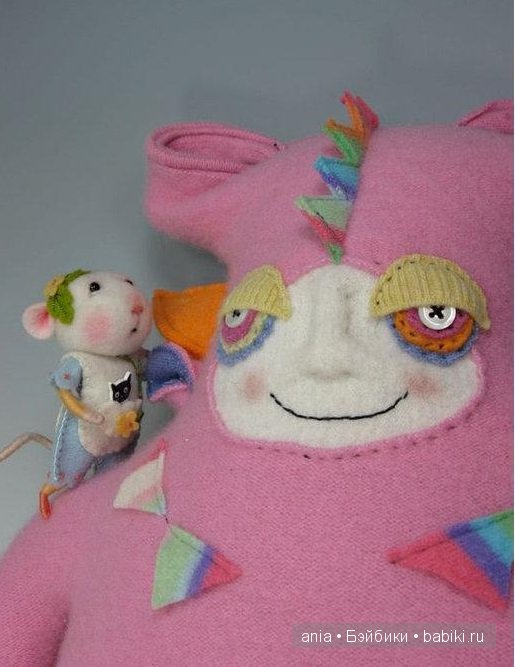 Авторские игрушки Amanda Katzenmeyer. Из старых свитеров (фото 9)