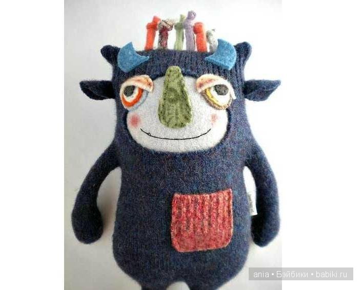 Авторские игрушки Amanda Katzenmeyer. Из старых свитеров