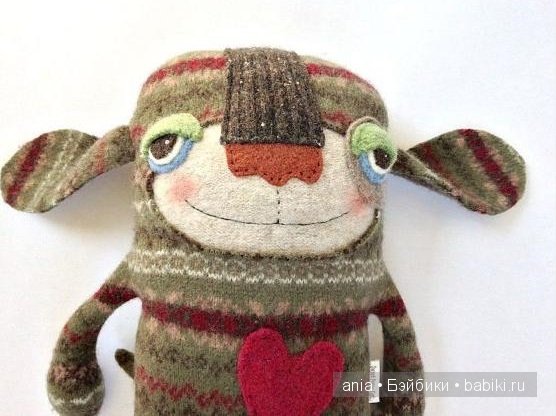 Авторские игрушки Amanda Katzenmeyer. Из старых свитеров