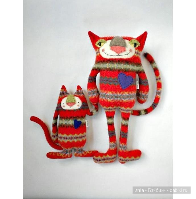 Авторские игрушки Amanda Katzenmeyer. Из старых свитеров