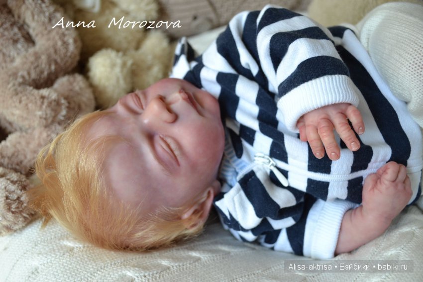 Вольке 2 - Пшеничный мальчик.Кукла реборн Анны Морозовой (фото 6)