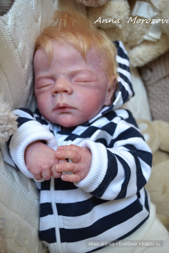 Вольке 2 - Пшеничный мальчик.Кукла реборн Анны Морозовой (фото 2)